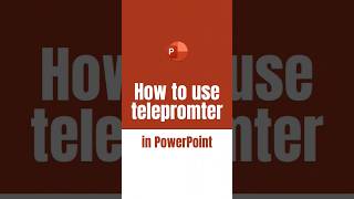 How to use Teleprompter in PowerPoint #shorts screenshot 5