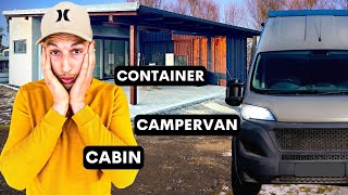 IT’S IMPOSSIBLE! Building Cabin + Container Home + Van Build