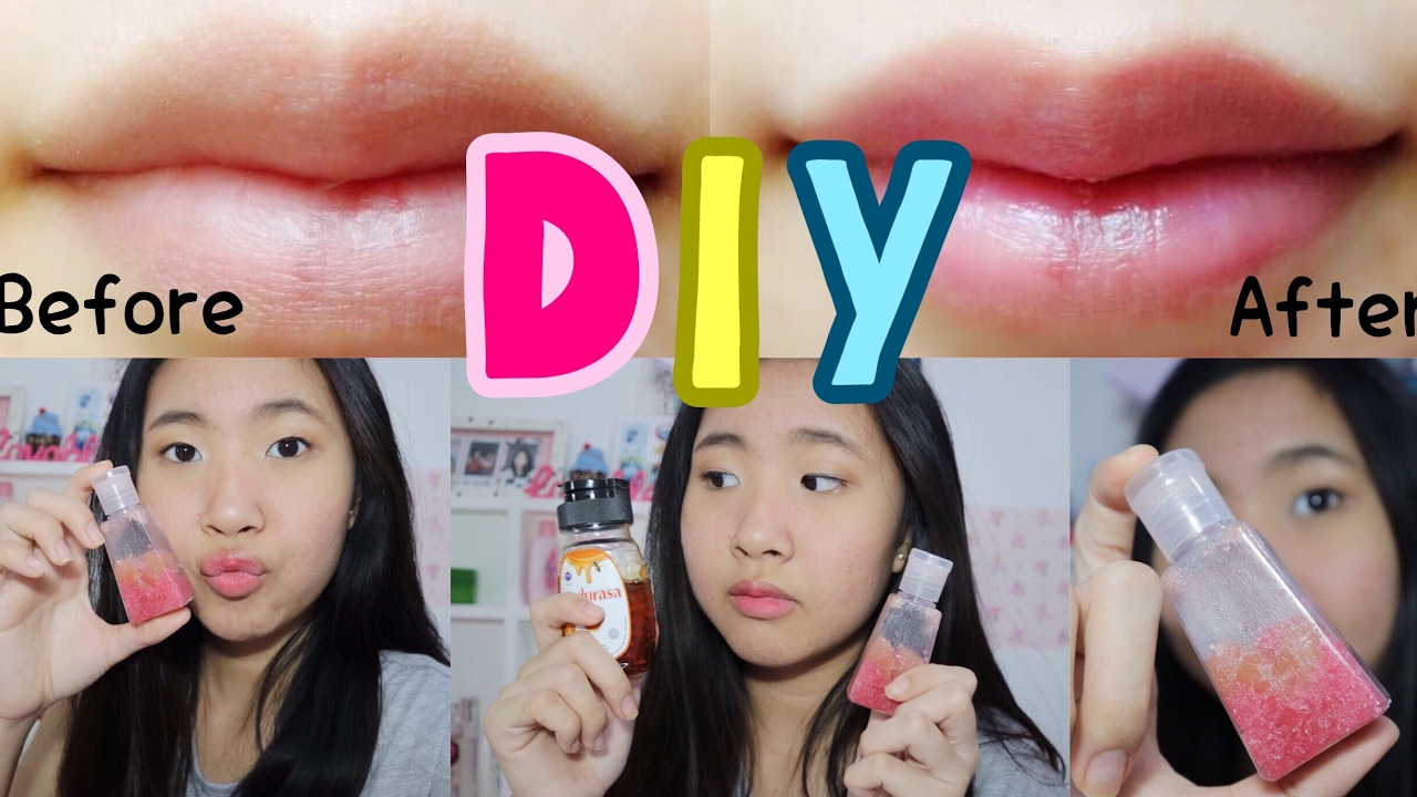 MENCERAHKAN BIBIR HITAM How To Make OMBRE LIP SCRUB Indonesia