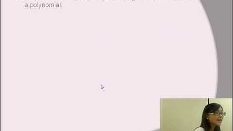 Lecture 4.1 Solving Polynomial Equations