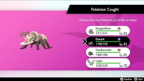 Shiny DURANT found during Lugia Max Raids! | Pokémon Sword Dynamax Adventures