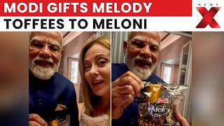 PM Modi Gifts Melody Toffees To Giorgia Meloni, Video Goes Viral In Rome | NewsX