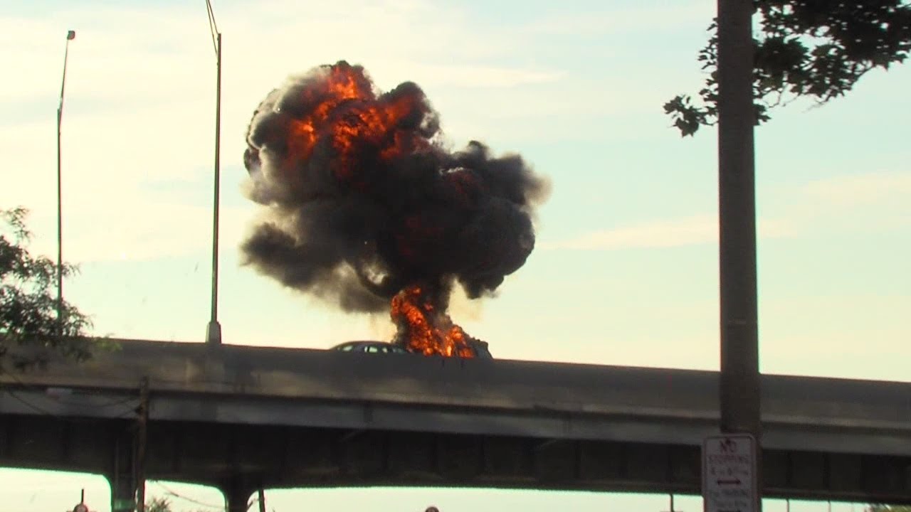 Captain America explosions and traffic issues