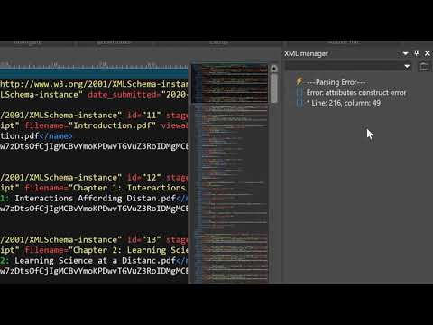 XML parsing, editing,
