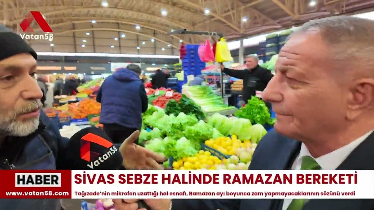 Sivas Sebze Halinde Ramazan Bereketi: Esnaftan Vatandaşı Sevindiren 