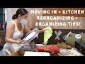 Moving In + Kitchen Reorganizing + Organizing tips!