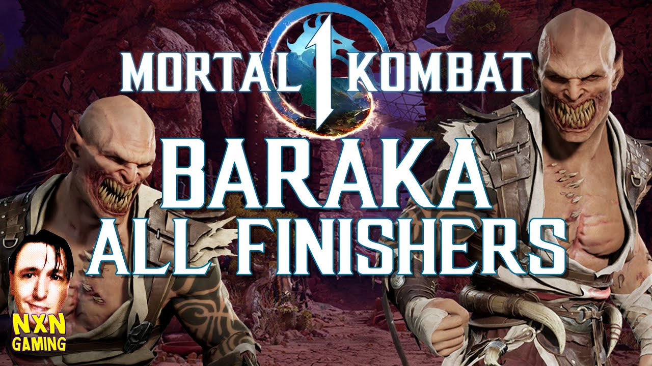 Mortal Kombat 1 - Baraka All Fatalities (Secret Fatality & Primary Fatality)  