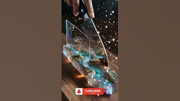 Knife Opens a Hidden Portal Inside Everyday Object ✨🔪Slicing Reveals a Glowing Miniature World 🌌🍴