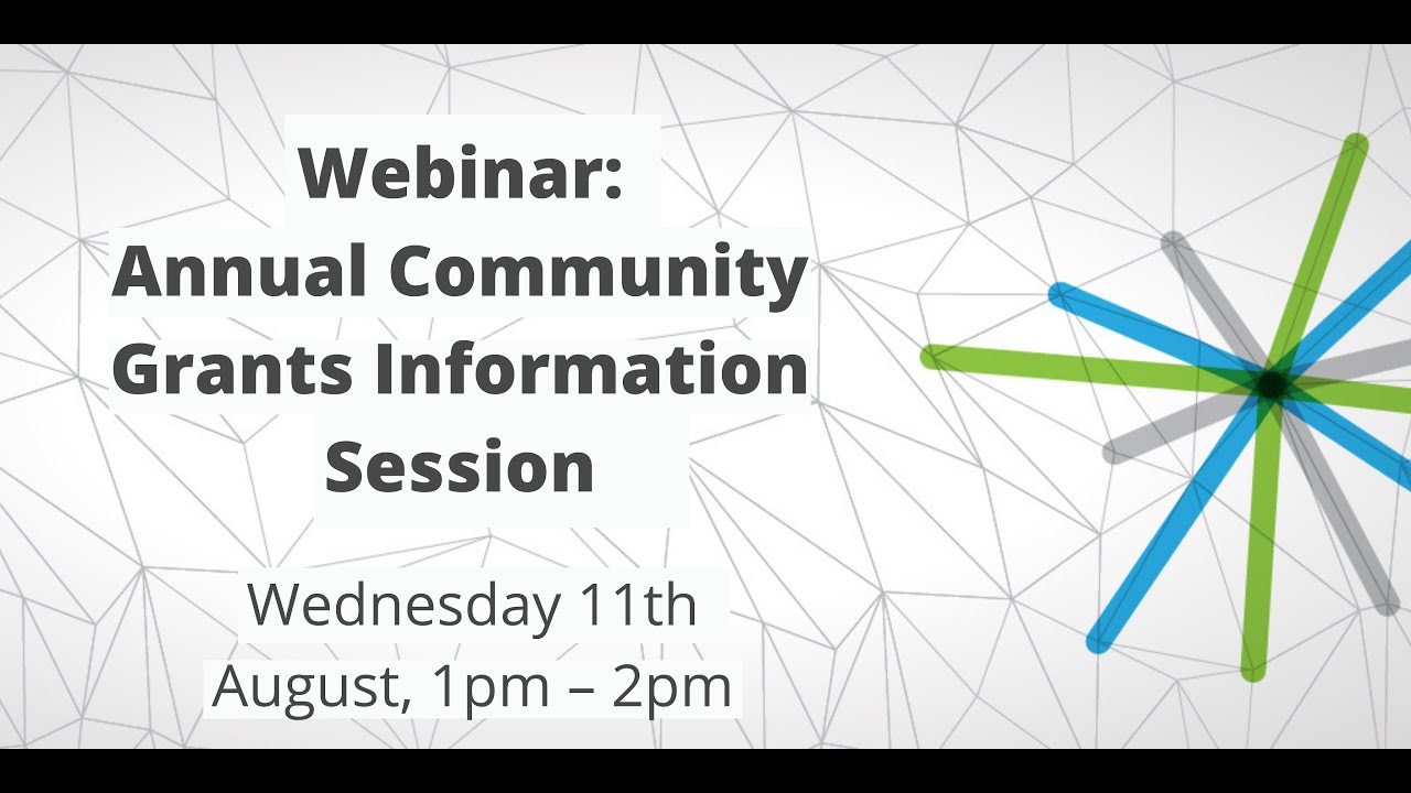 Annual Grants Information Session - August 2021 - YouTube