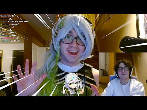 Zy0x reacts to "I Challenged a Genshin PRO" and his NAHIDA COSPLAY | Zy0x Clips