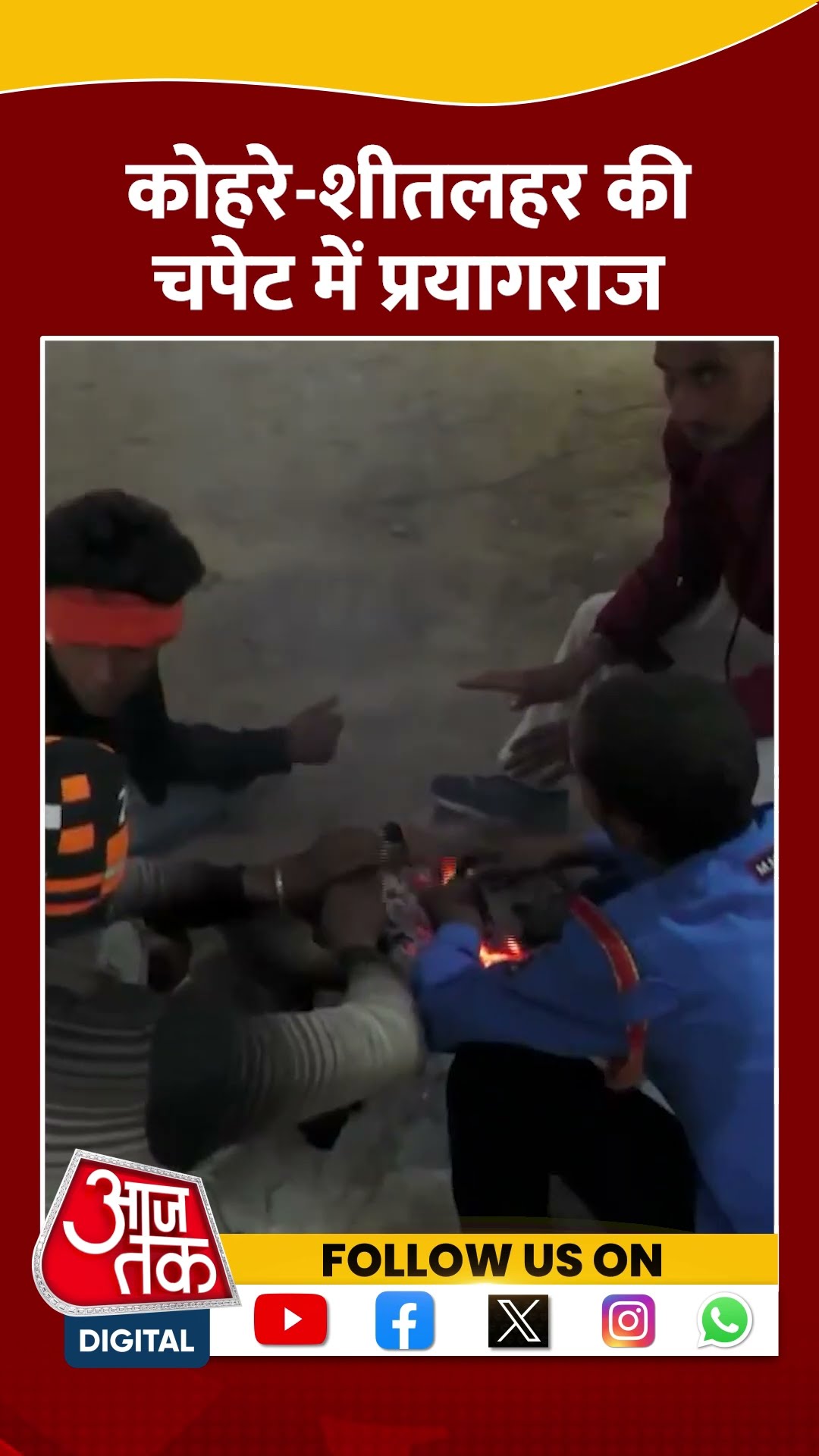 UP Weather: Fog, Coldwave की चपेट में आया Prayagraj, छाया कोहरा | #shorts #shortvideo