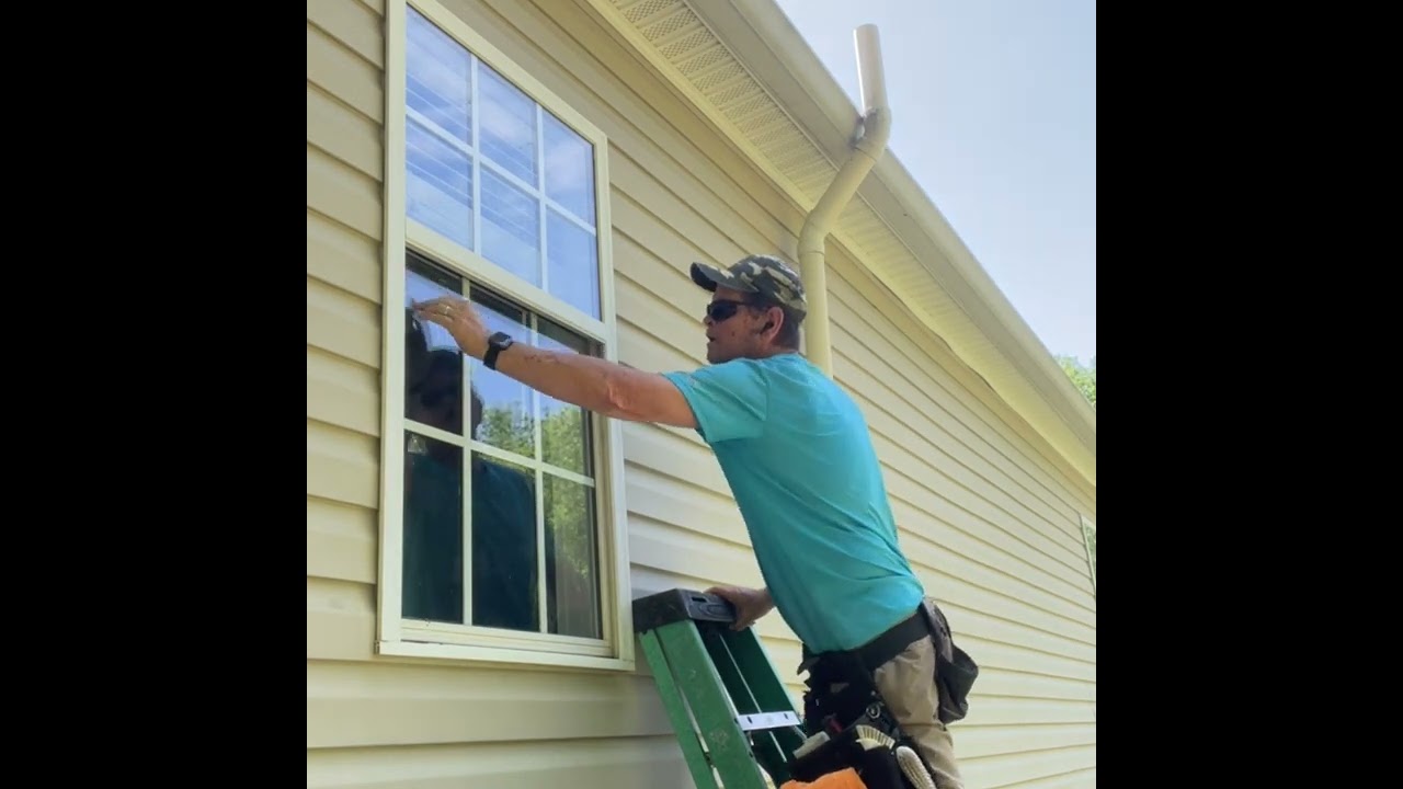 Window Cleaning when pressure washing is slow