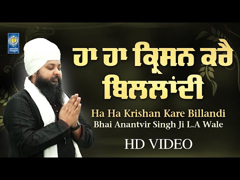 Ha Ha Krishan Kare Billandi | New Shabad Gurbani Kirtan | Bhai Anantvir Singh Ji LA | Amritt Saagar