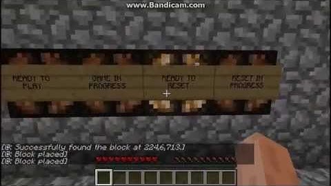 Minecraft 1.8.1 Reset Button Test