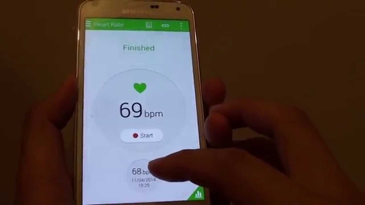 Samsung Galaxy S5 How to Use Heart Rate Monitor Sensor YouTube