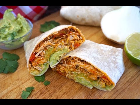 Video: Burrito De Pollo Y Verduras