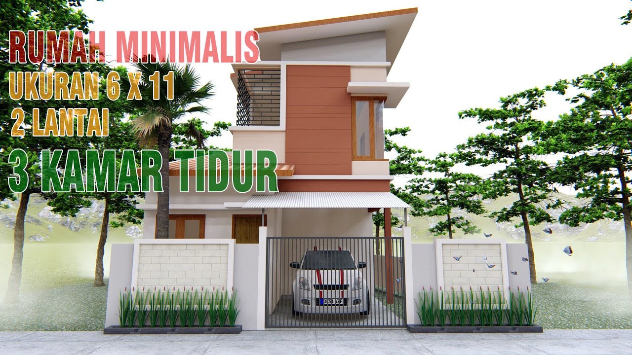 Episode 3 Desain Rumah Minimalis Atap Miring Ukuran 6 X 11 2