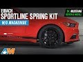 2015-2018 Mustang EcoBoost & V6 without MagneRide Eibach Sportline Spring Kit Review & Install