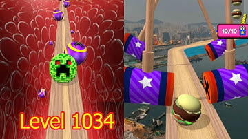 Going Balls All Levels Max Levels Gameplay walkthrough Android IOS Level 1034 | Trò chơi lăn bóng