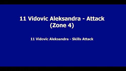 Aleksandra Vidovic-Outside hitter- Highlights