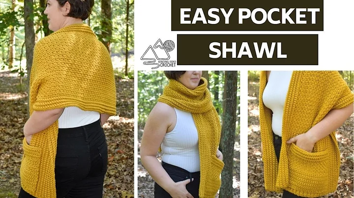 Learn How to Crochet an Easy Pocket Shawl