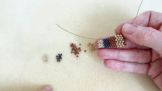 Quick Tip: How to Peyote Stitch with Different Sizes and Shapes of Seed Beads in the Same Design