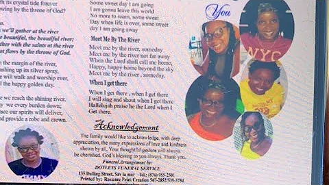 Thanksgiving service for Shermaine Melissa Campbell