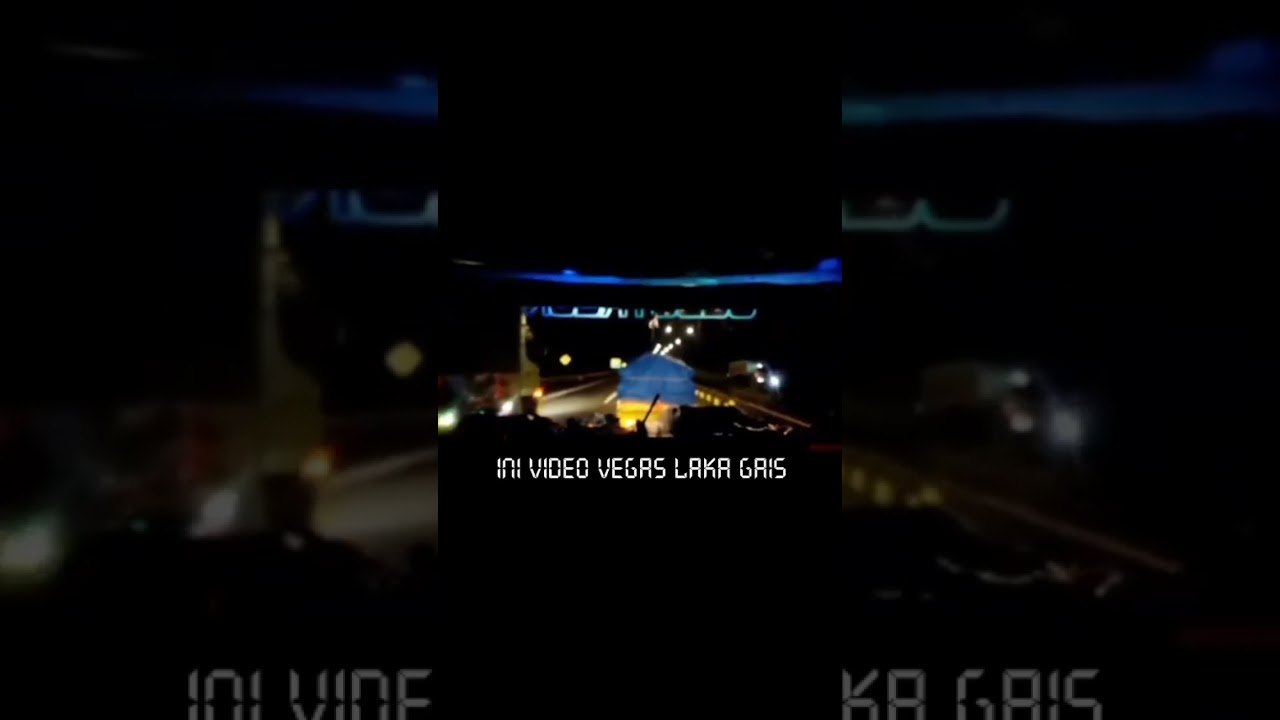 Rekaman detik detik laka bus VE-GASS di toll qq trans 
