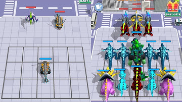 Max Level Gameplay In Merge Kong Godzilla Vs Dinosaur Game