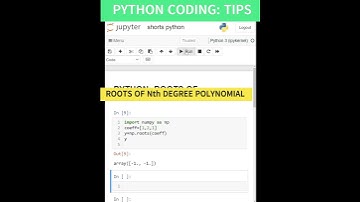 NUMPY ROOTS| ROOTS OF POLYNOMIAL IN PYTHON| #roots #python #youtubeshorts #viral #coding #python3