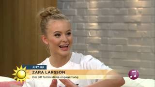 Zara Larsson: Jag glömde texten när jag sjöng för kungafamiljen - Nyhetsmorgon (TV4)