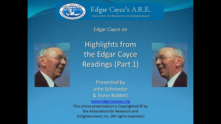 Edgar Cayce on Highlights of the Edgar Cayce Readi...