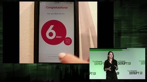 Alfred: Making Your Life Easier Automatically | Disrupt SF 2014