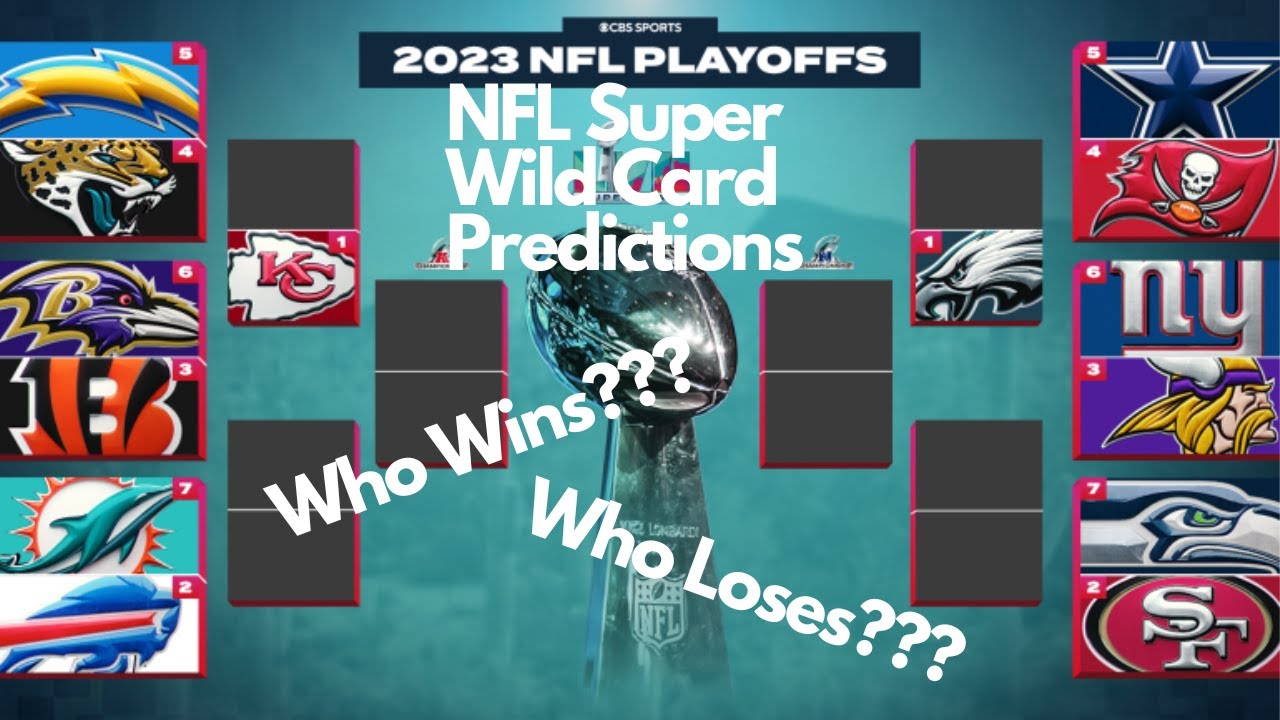 My 2023 NFL Playoff Predictions For Super Wild Card Weekend! YouTube