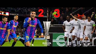 barcelona vs frankfurt 2-3 full highlights ملخص برشلونة و فرانكفورت اليوم ٢-٣ مباراة مجنونة  #barca