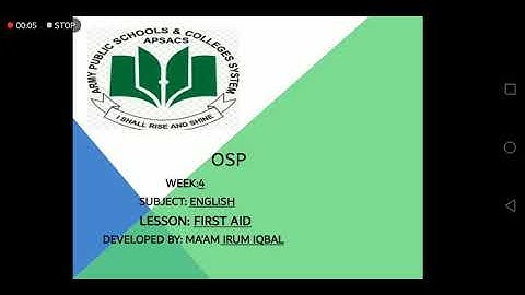 English || Class 10 || Week 4 || OSM by Irum Iqbal APSACS FORT ROAD
