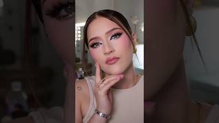 Soft Pink Glittery Eye Makeup Tutorial 🔥💯🤩 #shrots #makeup #makeuptutorial #learningwithnk #viral
