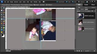 Multiple photos on a 4x6 canvas in Photoshop Elements