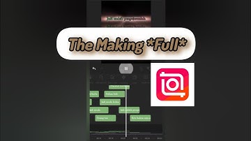 The Making *Full* Tutorial #tutorial #edit #animation #apps #inshot 