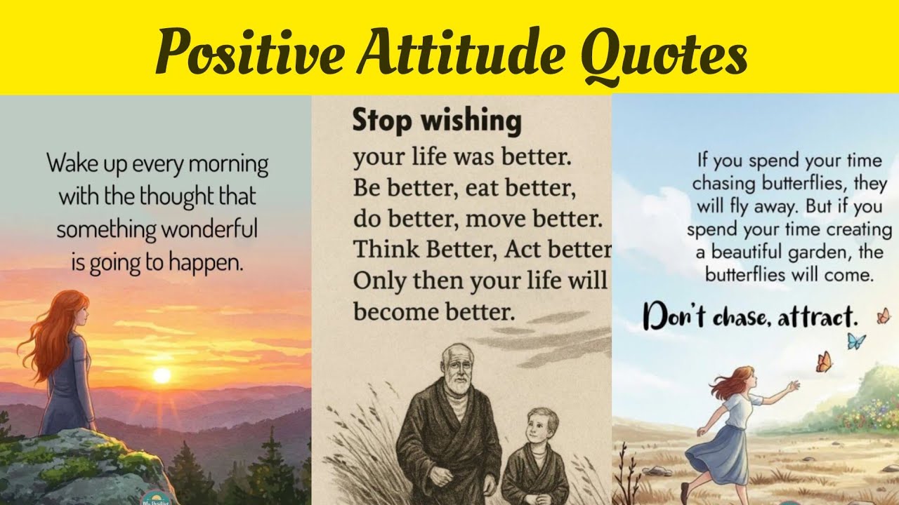 Positive Attitude Quotes || Quotes to Inspire Success & Happiness || Real Life Quotes