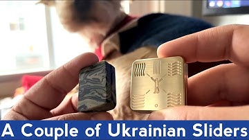 Unboxing a Couple of Ukrainian Fidget Sliders from The Prits on Etsy