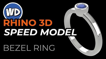 Rhino 3D | Jewelry CAD Design | Speed Model | Bezel Ring