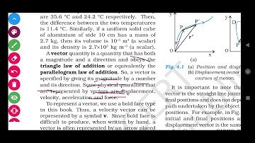 4.2 scalars and vectors ch-4 motion in a plane #ncertphysics #class11