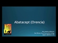 (CC) How to Pronounce abatacept (Orencia) Backbuilding Pharmacology
