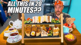 Only 2 People Had Beaten This British Afternoon Tea 'Mega Mix' Challenge in Lincoln, England!!