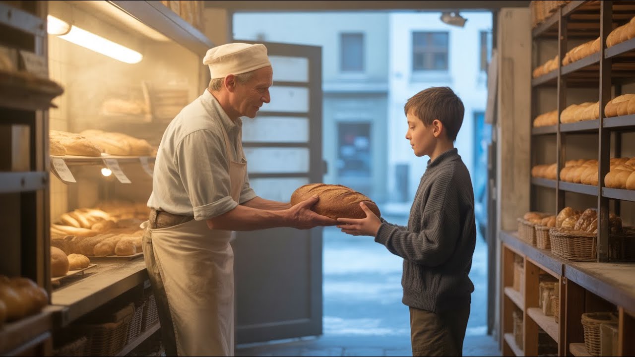 Ein Bäcker gab Brot einem Jungen… ohne zu wissen, dass er ein Millionär war