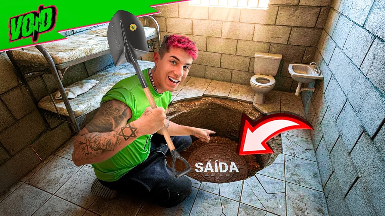EU FUI PRESO, MAS CAVEI UM BURACO ATÉ CONSEGUIR FUGIR* dificuldade máxima