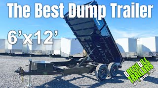 BWISE 6x12 Dump Trailer - 10K GVWR - Model DT612LP-LE-10