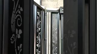 Pintu besi geser tanpa rel atas / pintu sliding tanpa rel atas