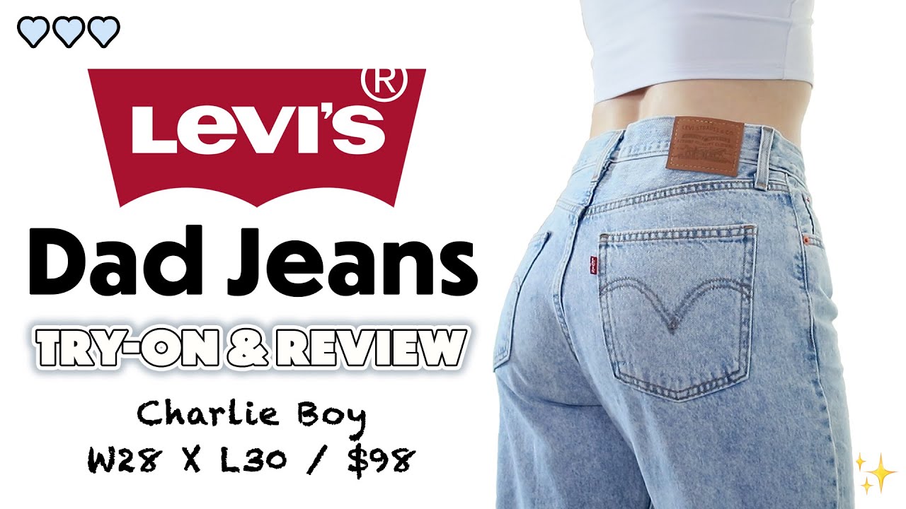 Levi's Dad Jeans Try-On & Review - YouTube